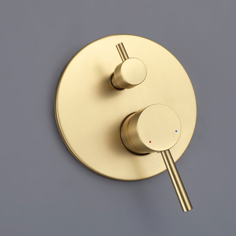 Selected Two Handles Shower Faucet RoughIn Valve & Reviews Wayfair